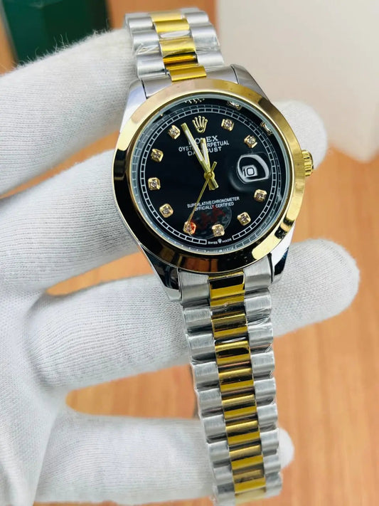 Rolex Stone Dial Edition – White Luxury Watch with Date Display Four Tick
