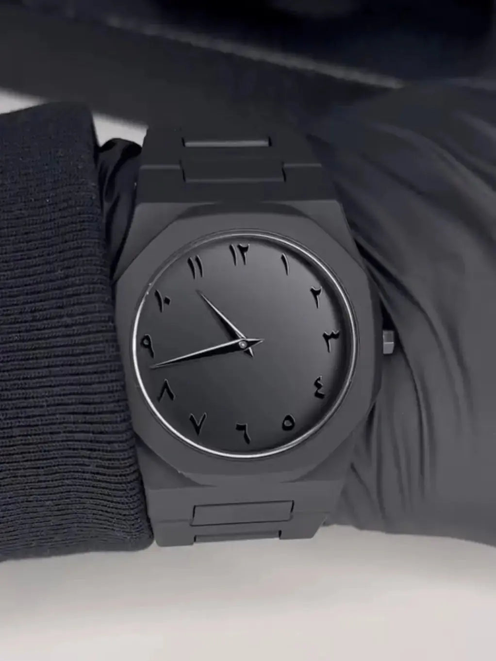 arabic stylish black watch - veon watches