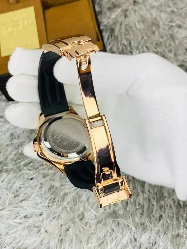 Luxury Rolex Yacht-Master – Premium Black & Gold Edition - Four Tick
