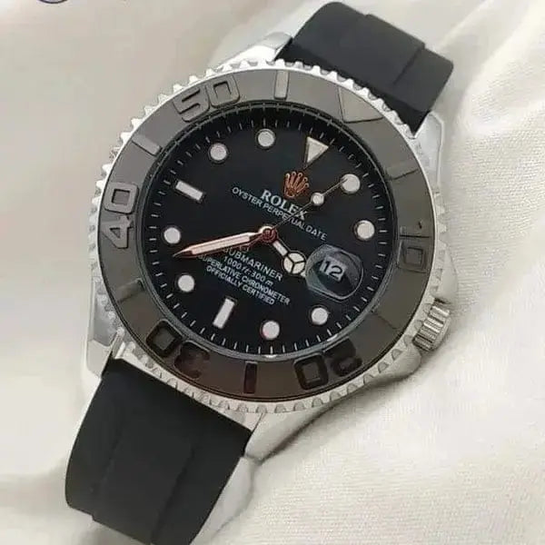 Luxury Rolex Yacht-Master – Premium Black & Gold Edition - Four Tick