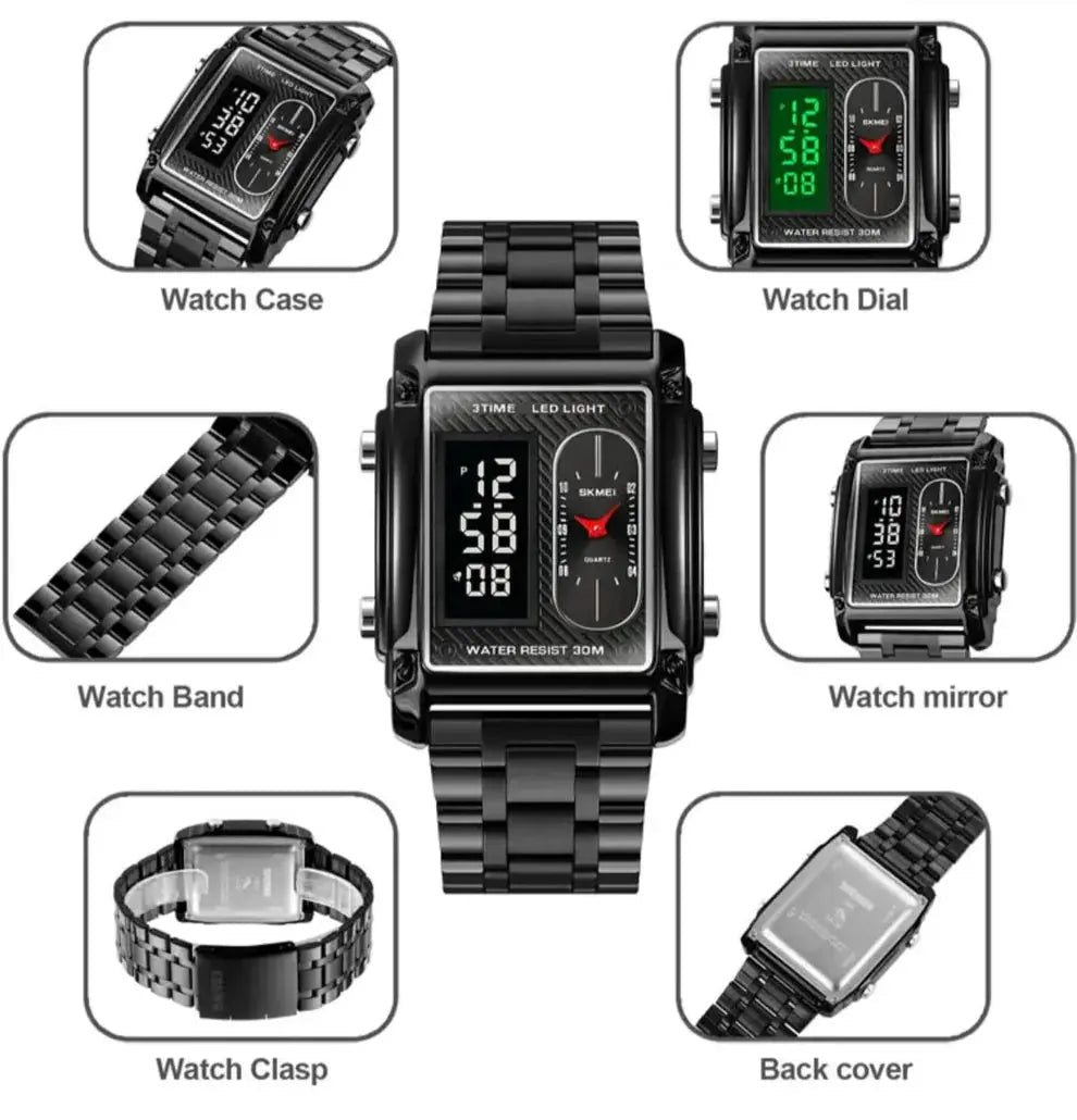 Skmei – 1868 – Digital LED Luminous Waterproof Four Tick